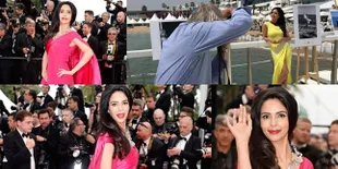 Saingi Katrina Kaif, Mallika Sherawat 'Bakar' Karpet Merah Cannes