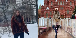 Sama-Sama Liburan di Rusia, Intip 10 Potret Perbedaan Outfit Musim Dingin Ayu Ting Ting dan Luna Maya