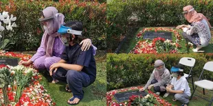 Satu Tahun Kepergian Ashraf Sinclair, Intip 10 Potret Tegar BCL Rutin Ziarah ke Makam dan Ajak Noah