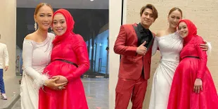 Sedang Hamil Malah Borong Piala, Ini 6 Potret Penampilan Lesti Pamer Baby Bump di IMA 2021 - Cantik Banget dalam Balutan Gaun Merah