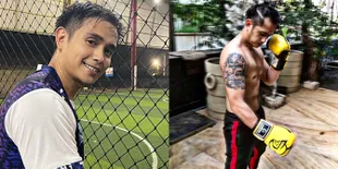 Sederet Foto Ajun Perwira Bintang 'NALURI HATI' Rajin Olahraga, Tetap Ganteng Meski Berkeringat Saat Futsal - Boxing
