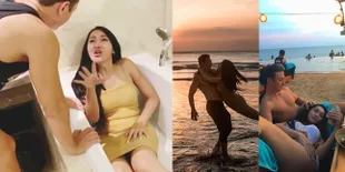 Sederet Foto Bukti Lucinta Luna Hamil Palsu, Perut Kerap Rata - Tekukan Lemak Terpampang