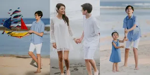 Sederet Foto Ganteng Armand Quinn Anak Farah Quinn Main di Pantai, Punya Tubuh Jangkung dan Kaki Panjang!