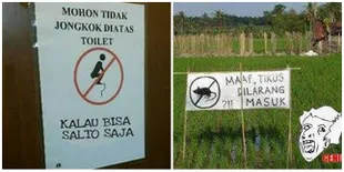 Sederet Papan Peringatan Ini Bikin Kamu Tepuk Jidat!