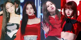 Sederet Potret Cantik Para Member BLACKPINK Sama-Sama Pakai Outfit Warna Merah, Jangan Sampai Lepas!