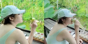 Sederet Potret Via Vallen Liburan di Ubud, Pamer Punggung Mulus