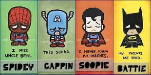 Sedih Sih, Tapi Wajah Sederet Superhero Ini Malah Unyu Nggemesin!