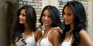 Seksinya Para Kontestan MIss Universe Saat Pemotretan Bikini