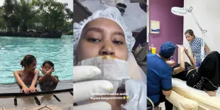 Sempat Dikritik Netizen Gara-gara Berenang Pasca Operasi Angkat Implan Hidung, 11 Potret Permesta Dhyaz Lepas Jahitan Didampingi Farida Nurhan