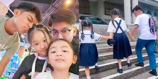 Sempat Dilarikan di Rumah Sakit, 8 Potret Terbaru Ruben Onsu Kembali Antar Anak Sekolah