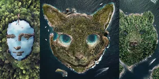 Seniman Ini Berhasil Buat Pulau Dengan Berbagai Bentuk, Keren!