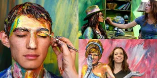 Seniman Ini Buat Karya Spektakuler, Ubah Bangunan Jadi Abstrak 2D