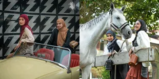 Sering Dicap Sibling Goals, 8 Gaya Pemotretan Zaskia Sungkar dan Shireen Sungkar Bareng Kuda - Hasilnya Elegan Abis!
