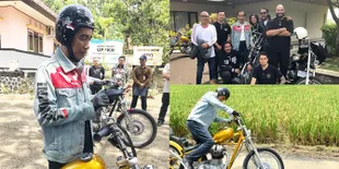 Seru & Keren, Saat Jokowi Naik Motor Gede Bareng Kevin Julio Dkk