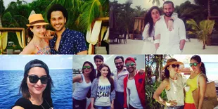 Seru! Liburan Kareena Kapoor Bareng Suami dan Ibrahim di Maldives