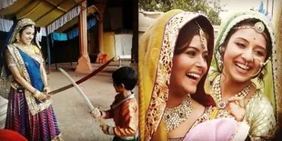 Serunya Tingkah Paridhi Sharma di Lokasi Syuting Jodha Akbar