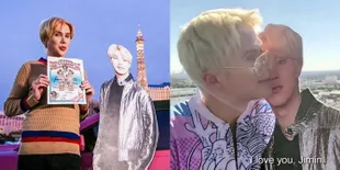 Setelah Operasi Plastik Biar Mirip, Oli London Bahagia Menikah dengan Cardboard Cutout Jimin BTS
