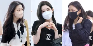 Siap Sapa ReVeluv Indonesia, Potret Cantik Red Velvet di Bandara Incheon: Pesona Glowing - Airport Fashion Kece!