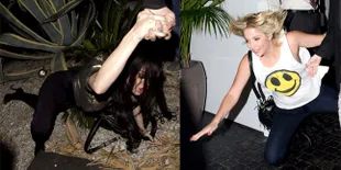 Simak 9 Foto Momen Seleb Saat Terpeleset, Bikin Senyum-Senyum