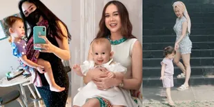 Single Parent, Ini Foto-Foto Aura Kasih Saat Momong Anak: Gendong Pakai Kain Batik - Jalan-Jalan dengan Handuk di Kepala