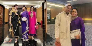 Sosialita Papan Atas, 7 Potret Penampilan Mayangsari di Pesta Ulang Tahun Iis Dahlia - Cantik Pakai Kain Sari