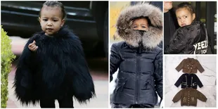 Sosialita Sejati! Intip Koleksi Jaket Mahal dan Mewah North West