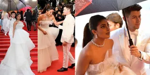 Suami Idaman, Nick Jonas Payungi Priyanka Chopra di Red Carpet