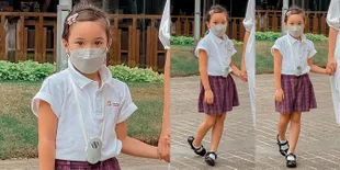 Sudah Masuk SD, Ini Foto-Foto Gempi Pakai Seragam Sekolah: Anak Gisella Anastasia dan Gading Marten Semakin Manis!