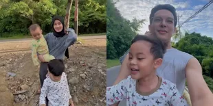 Sudah Mudik, Ini 8 Potret Dinda Hauw dan Anak di Kampung Halaman Rey Mbayang dari Main Air di Pantai - Diajak ke Pasar Malam