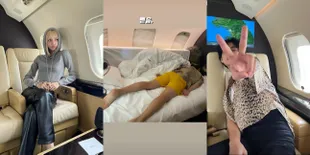 Sultan Memang Beda, Potret V BTS dan Lisa BLACKPINK Pamer Naik Private Jet ke Paris - Santai Rebahan Pakai Celana Pendek