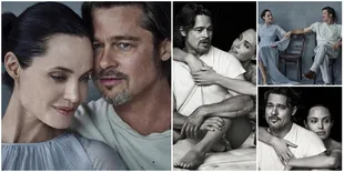 FOTO: Hot! Angelina Jolie & Brad Pitt Mesra Manja di Atas Ranjang