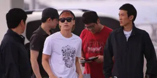 Super Junior di Bandara Incheon Menuju Indonesia