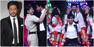 Tak Didampingi Istri, SRK Asyik Joged Bareng Polisi Cantik India