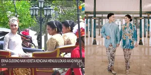 8 Potret Cantik dan Anggunnya Erina Gudono Menuju Lokasi Akad Nikah, Diantar Kereta Kencana