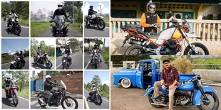 Tampak Gagah dan Laki Banget, Inilah 8 Foto Seleb dengan Motor Uniknya