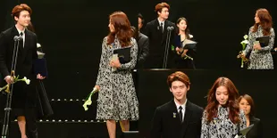 Tampil Bareng Lagi, Lee Jong Suk & Park Shin Hye Bertatap Mesra