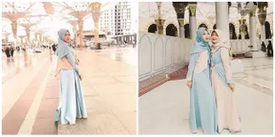 Tampil Berhijab, Via Vallen Kunjungi Arab Saudi