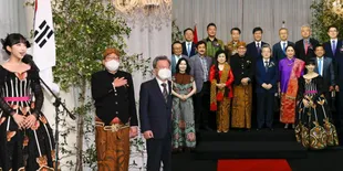 Tampil Menggunakan Batik, Berikut Potret Cantik Dita Karang SECRET NUMBER Saat Menghadiri Acara Resepsi Diplomatik KBRI Soul