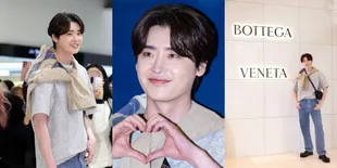 Tampil Perdana Setelah Konfirmasi Pacaran dengan IU, 10 Potret Ganteng Lee Jong Suk di Event Bottega Veneta - 'Boyfriend Look' Pakai Tas Couple