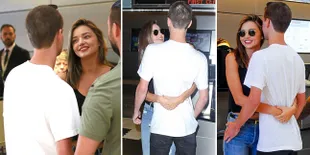 Tatapan Cinta - Pelukan Mesra Miranda Kerr & Pacarnya, Romantis!