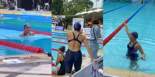 Tato di Punggung Bikin Salfok, 9 Potret Gisella Anastasia Ikut Lomba Renang Bareng Para Artis