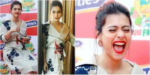 Tawa Lepas Kajol di Delhi, Cantik Ekspresif Nampak Lebih Muda