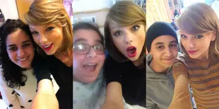 Taylor Swift Berfoto Selfie Bareng Fans di Rumah Sakit Anak