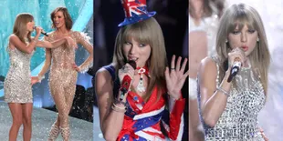Taylor Swift Dikelilingi Model Seksi Saat Tampil Di Acara Fashion Show