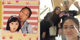 Tetap Kompak, Marshanda Jalan Bareng Sienna dan Ben Kasyafani