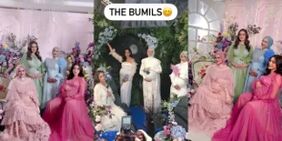 The Bumils, 11 Potret Jessica Iskandar, Ria Ricis, Cut Meyriska, dan Yasmine Wildblood Maternity Shoot Bareng - Anggun Bak Bidadari