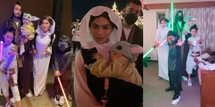Totalitas! Intip 9 Potret Keluarga Adinda Bakrie Cosplay Karakter 'STAR WARS' Saat Liburan, Gemasnya Baby Korra Jadi Yoda Curi Perhatian