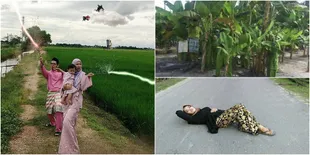 Tunjukkan Kebersamaan, Orang-Orang Ini Buat Foto Lebaran Kocak!