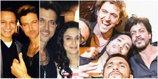 Ultah ke-42 , Hrithik Roshan Pesta Seru Bareng SRK & Preity Zinta
