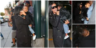 Unyu! Ini Wajah North West Saat Terbangun Gara-Gara Paparazzi